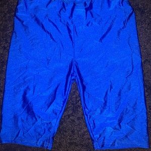 Royal Blue Biker Shorts